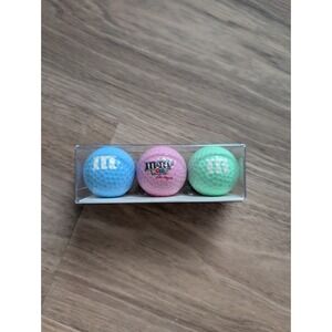 M&M's World Las Vegas Pastel Golf Balls Set 3 Blue Pink Green Novelty Souvenir